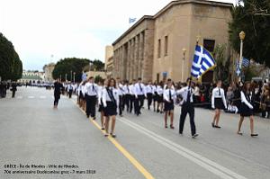 257- Rhodes- Defile Dodecanese grec